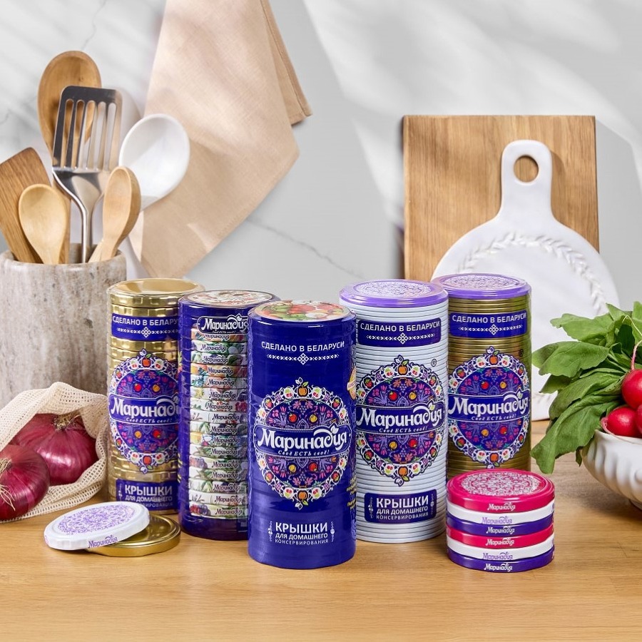 «Маринадия» өндірушісінің банкаларға арналған қақпақтарының түрлері